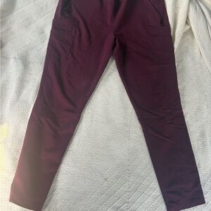Adar Women's Burgundy Scrub Pants